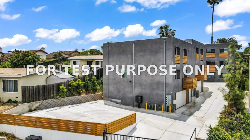 Demo/Test Data 4781-4787 Cereza Street, San Diego, CA 92102