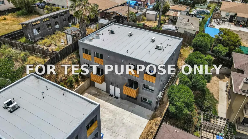 Demo/Test Data 4781-4787 Cereza Street, San Diego, CA 92102