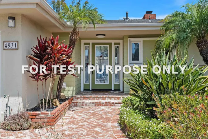 Demo/Test Data 4931 Lorraine Dr, San Diego, CA 92115