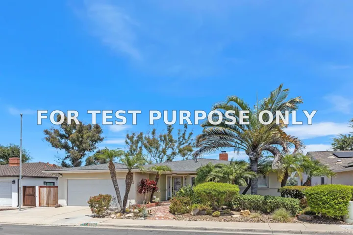 Demo/Test Data 4931 Lorraine Dr, San Diego, CA 92115
