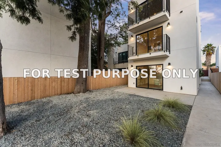 Demo/Test Data 3653 Wilson Ave, San Diego, CA 92104