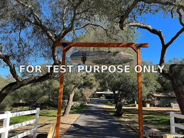 Demo/Test Data 15677 Oak Valley Road, RAMONA, CA 92065