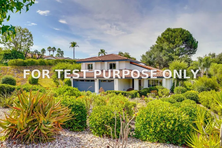 Demo/Test Data 3302 Vista Rocosa, Escondido, CA 92029
