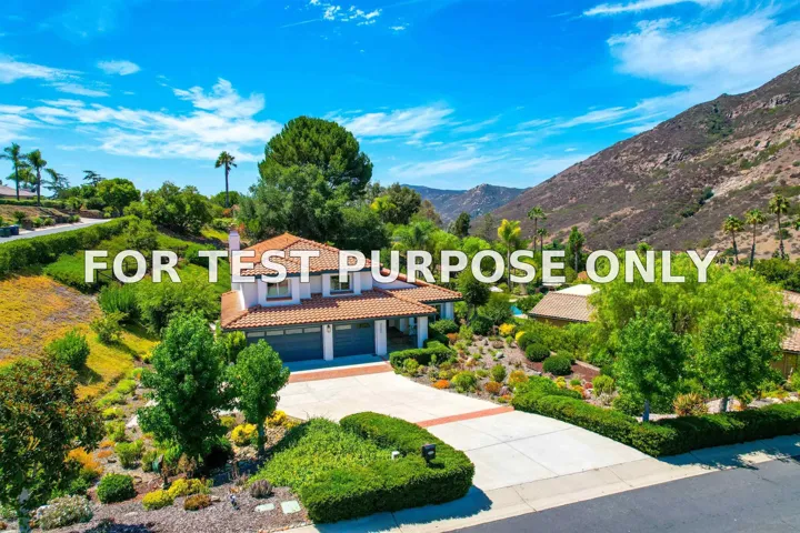 Demo/Test Data 3302 Vista Rocosa, Escondido, CA 92029