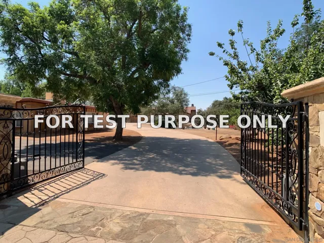 Demo/Test Data 1445 Terracita Ln, Alpine, CA 91901