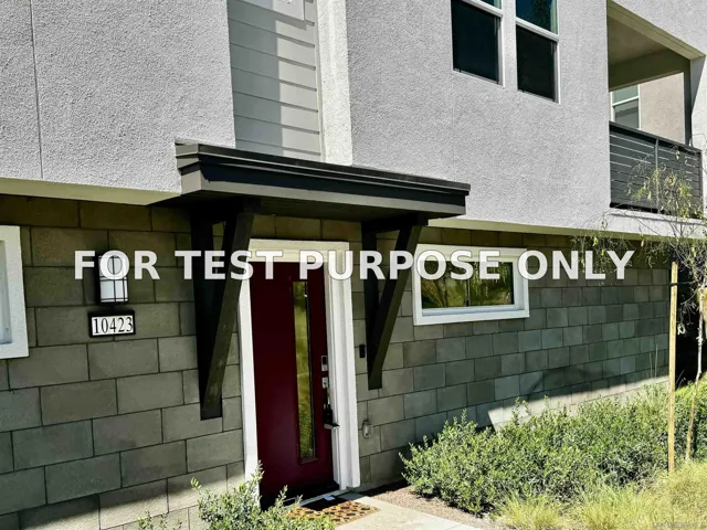 Demo/Test Data 10423 Newbliss Way, San Diego, CA 92126
