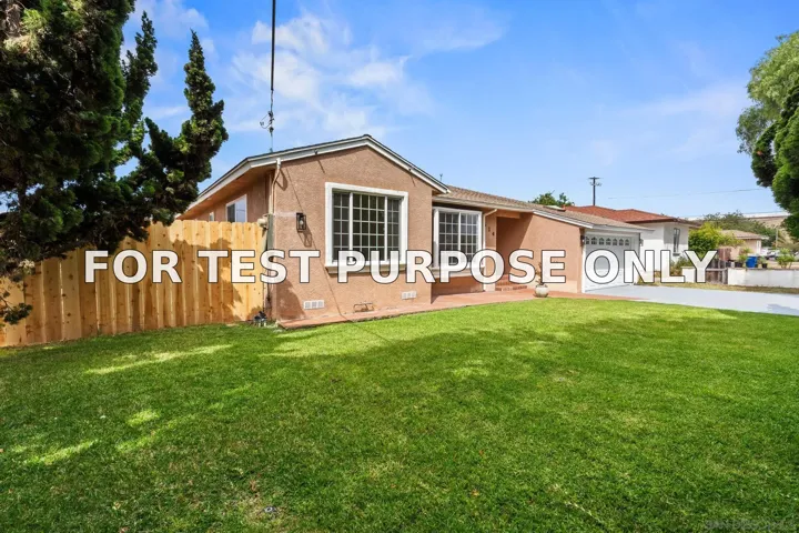 Demo/Test Data 614 Fifth Ave, Chula Vista, CA 91910