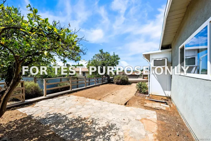 Demo/Test Data 421 Hillcrest Ln, Fallbrook, CA 92028