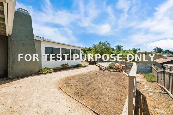 Demo/Test Data 421 Hillcrest Ln, Fallbrook, CA 92028