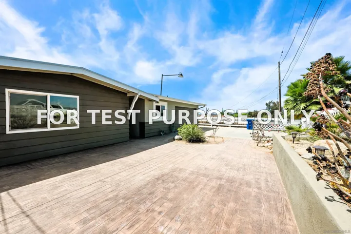 Demo/Test Data 421 Hillcrest Ln, Fallbrook, CA 92028