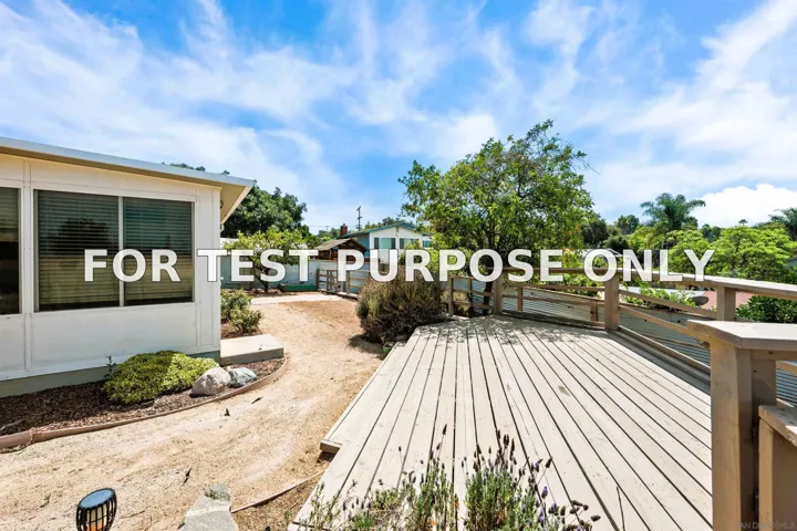 Demo/Test Data 421 Hillcrest Ln, Fallbrook, CA 92028