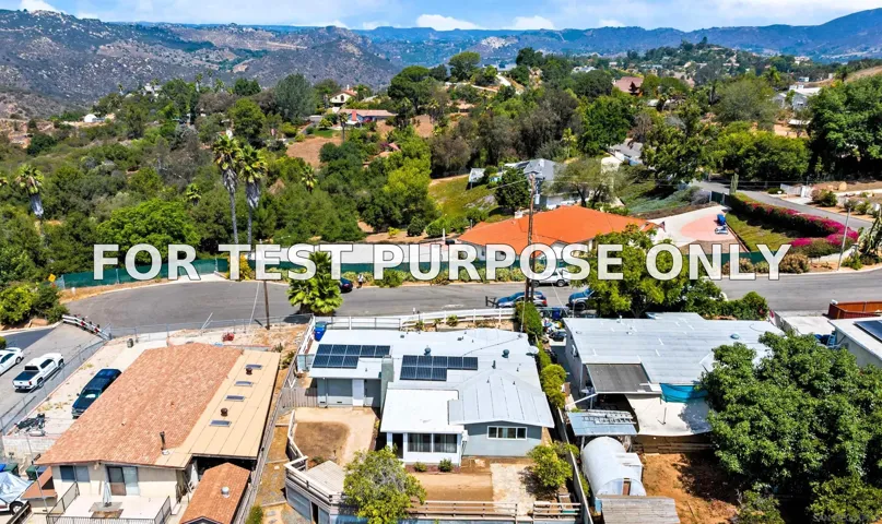 Demo/Test Data 421 Hillcrest Ln, Fallbrook, CA 92028