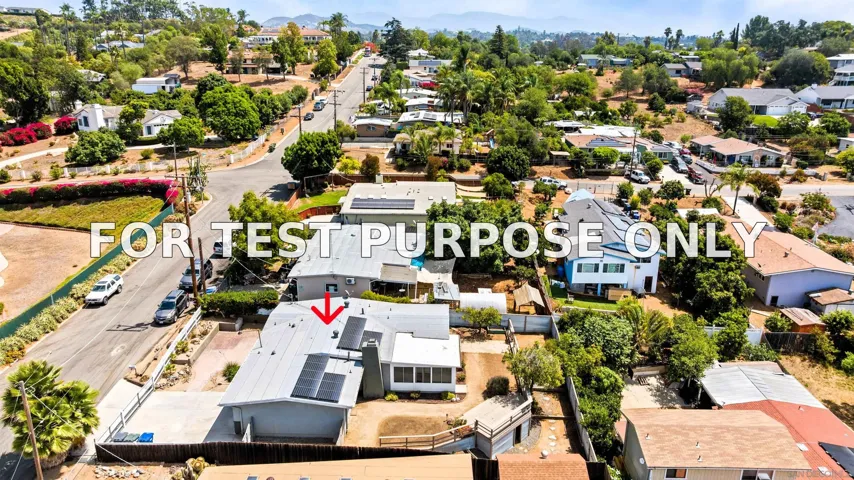 Demo/Test Data 421 Hillcrest Ln, Fallbrook, CA 92028