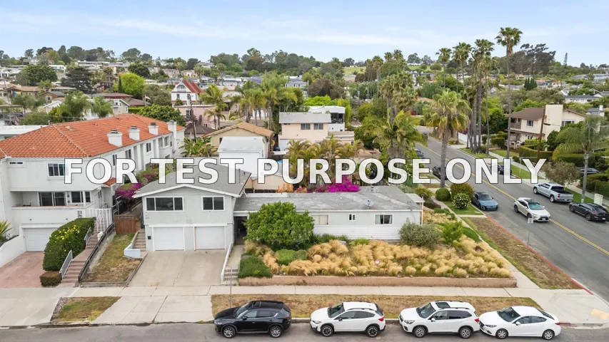 Demo/Test Data 4804 Lamont St, San Diego, CA 92109