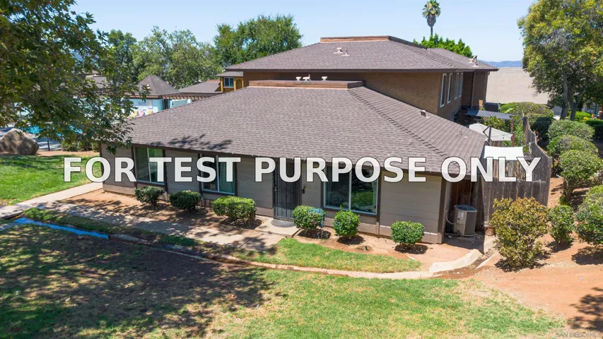 Demo/Test Data 1772 Summertime Dr, El Cajon, CA 92021