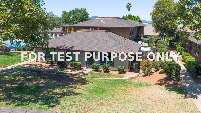 Demo/Test Data 1772 Summertime Dr, El Cajon, CA 92021
