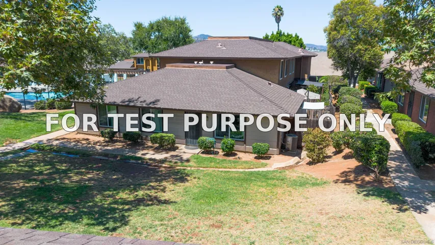 Demo/Test Data 1772 Summertime Dr, El Cajon, CA 92021