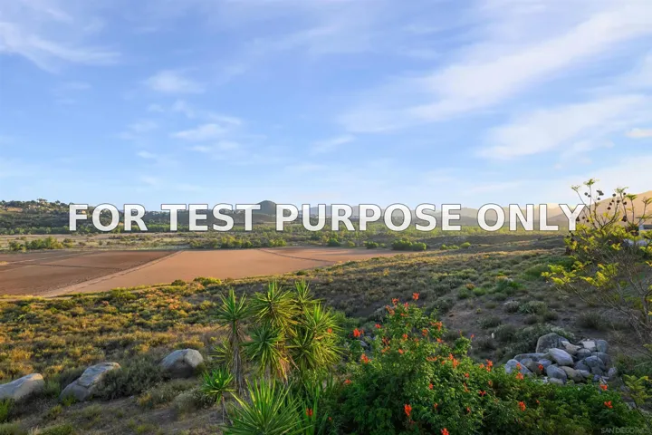 Demo/Test Data 701 Fino Glen, Escondido, CA 92025