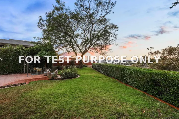 Demo/Test Data 5161 Dorman Dr, San Diego, CA 92115