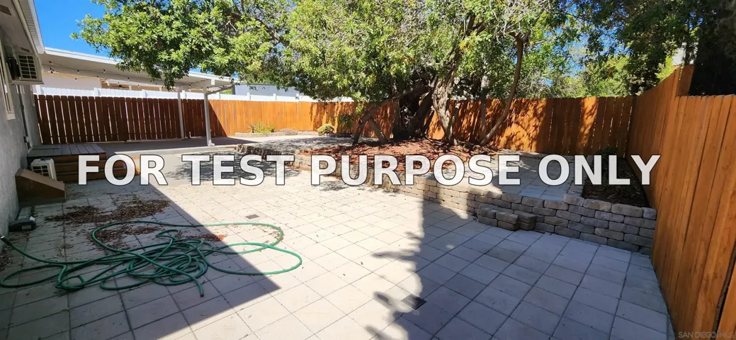 Demo/Test Data 10744 Louisa Dr, La Mesa, CA 91941