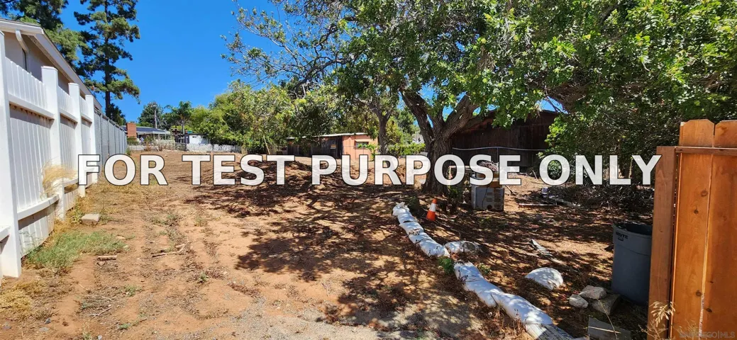 Demo/Test Data 10744 Louisa Dr, La Mesa, CA 91941