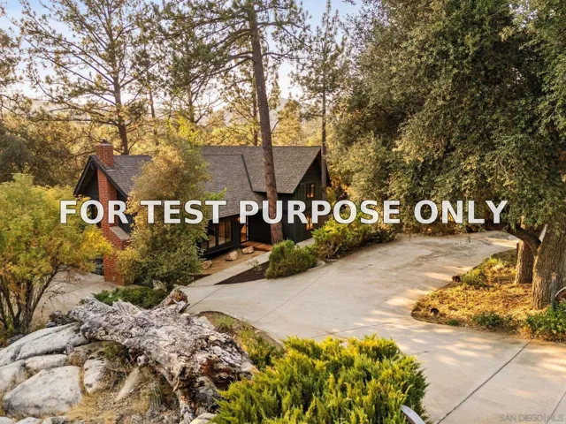 Demo/Test Data 8648 Valley View Trail, Pine Valley, CA 91962
