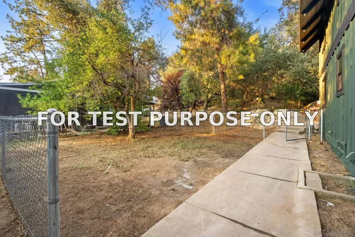 Demo/Test Data 8648 Valley View Trail, Pine Valley, CA 91962