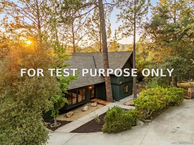 Demo/Test Data 8648 Valley View Trail, Pine Valley, CA 91962