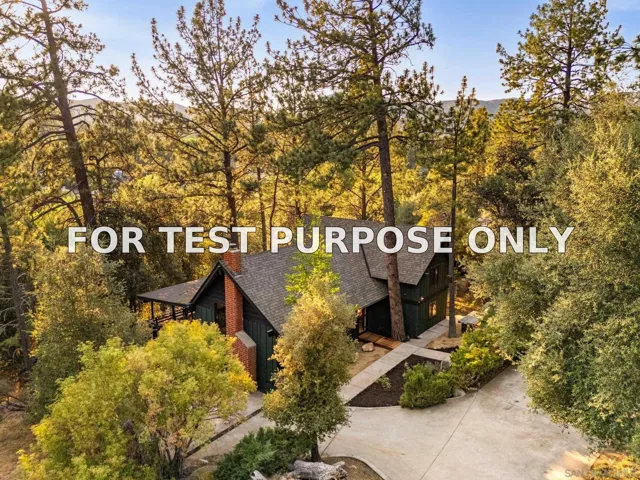 Demo/Test Data 8648 Valley View Trail, Pine Valley, CA 91962