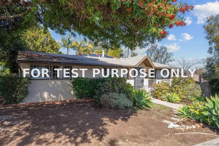 Demo/Test Data 2609-2611 Montclair St, San Diego, CA 92104