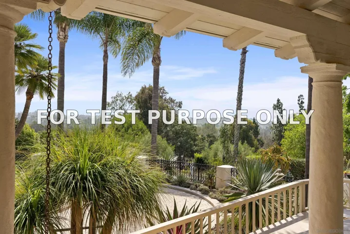 Demo/Test Data 16534 La Gracia, Rancho Santa Fe, CA 92067