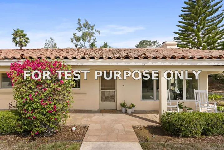 Demo/Test Data 16534 La Gracia, Rancho Santa Fe, CA 92067