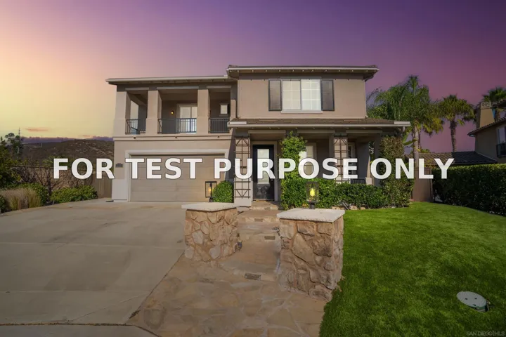 Demo/Test Data 2509 Blue Oak Pl, San Marcos, CA 92078