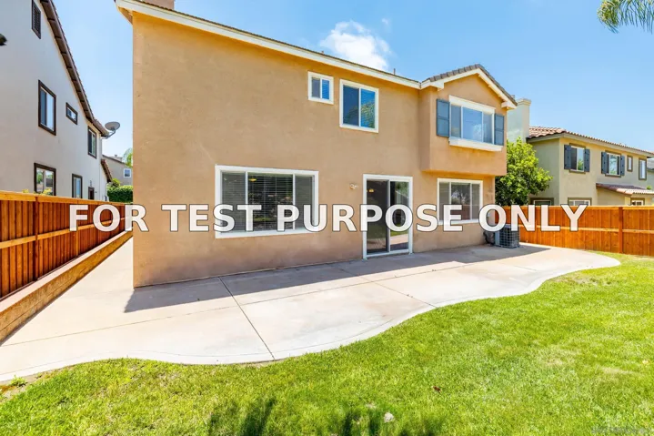 Demo/Test Data 33010 Poppy St, Temecula, CA 92592