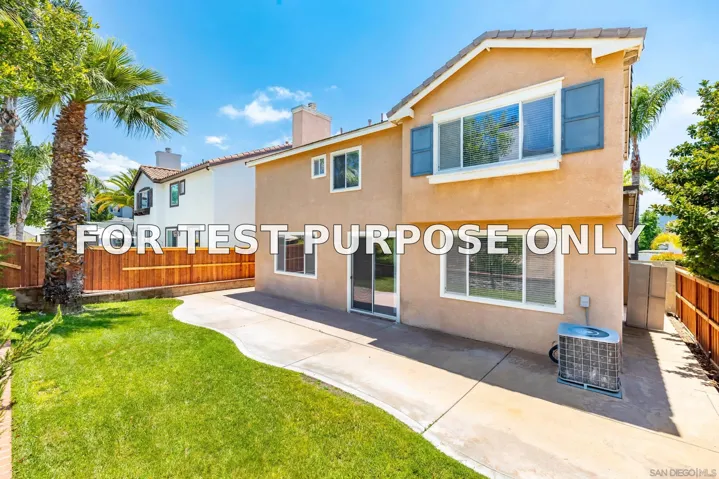 Demo/Test Data 33010 Poppy St, Temecula, CA 92592