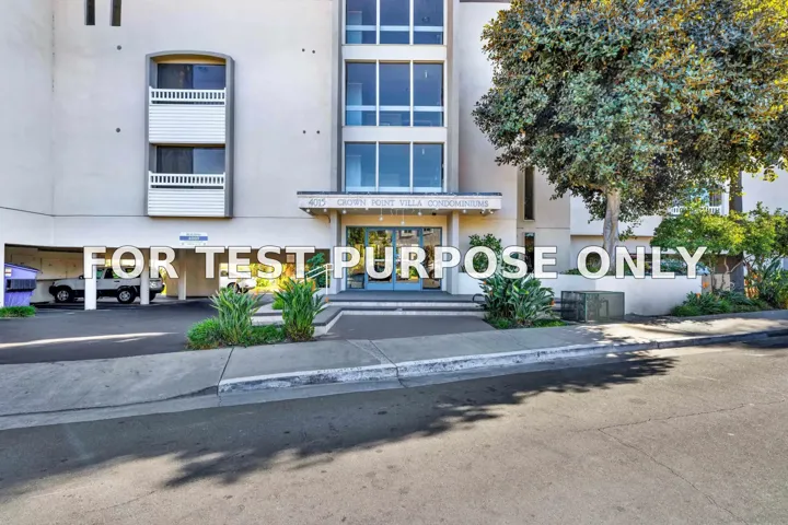 Demo/Test Data 4015 Crown Point Dr Unit 102, San Diego, CA 92109