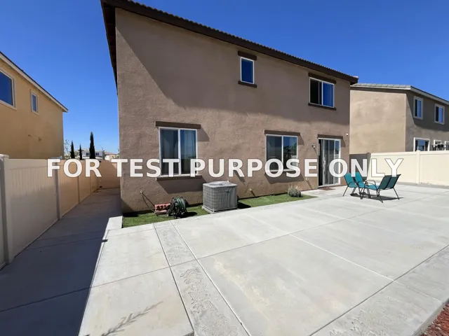 Demo/Test Data 15654 Thubderbolt Street, MORENO VALLEY, CA 92551