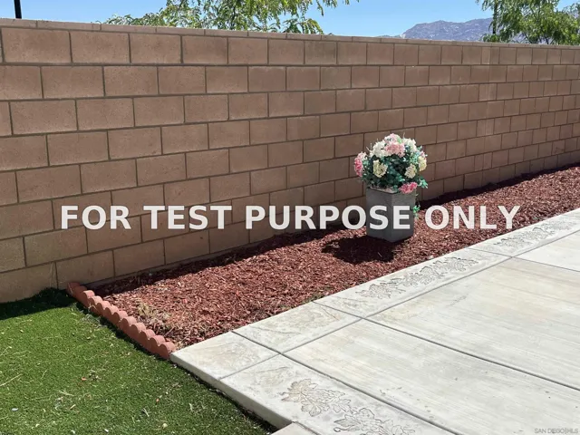 Demo/Test Data 15654 Thubderbolt Street, MORENO VALLEY, CA 92551