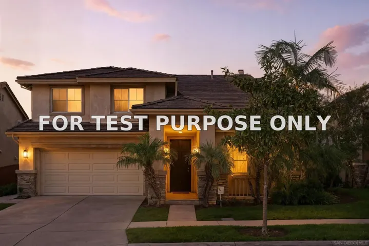 Demo/Test Data 1340 Monte Ser, Chula Vista, CA 91913