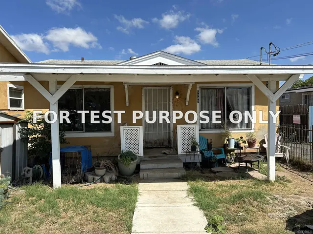 Demo/Test Data 5140 Castana St, San Diego, CA 92114