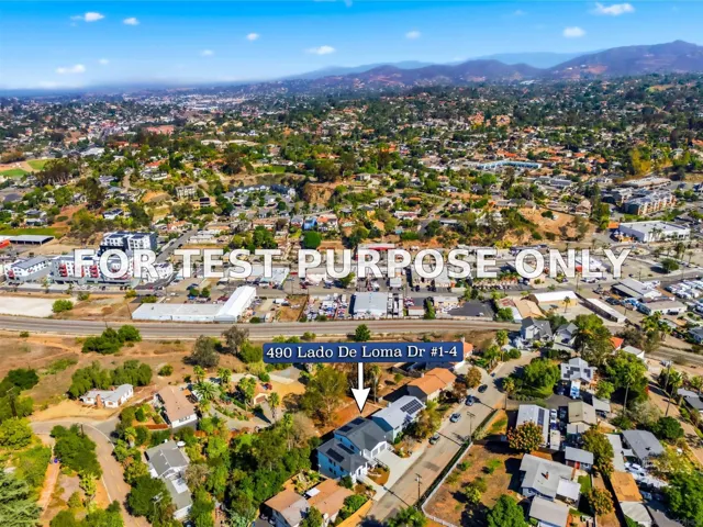 Demo/Test Data 490 Lado De Loma Dr #1-4, Vista, CA 92083