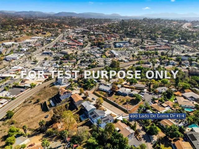 Demo/Test Data 490 Lado De Loma Dr #1-4, Vista, CA 92083