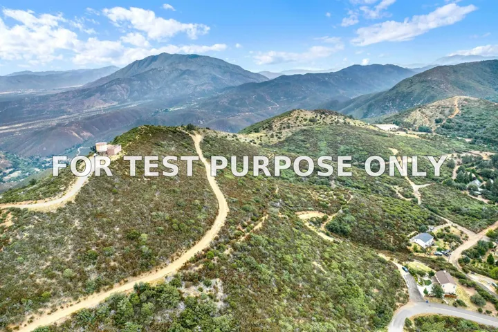 Demo/Test Data 0 Sunset Dr Unit Lot 2-4, Julian, CA 92036