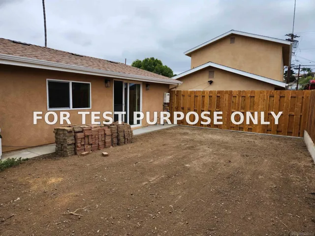 Demo/Test Data 750 N Citrus Avenue, Vista, CA 92084