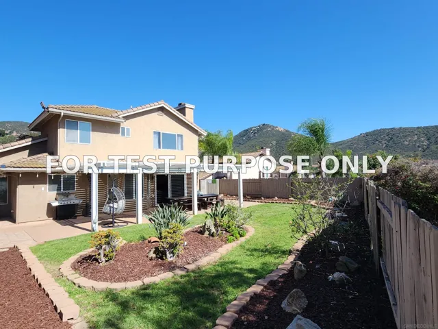 Demo/Test Data 9410 Brian Way, El Cajon, CA 92021