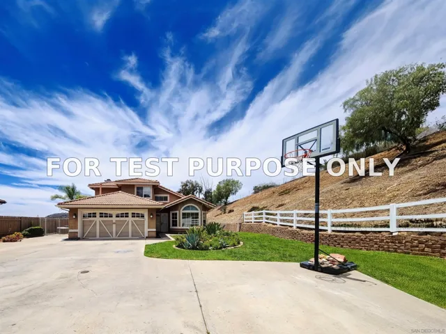 Demo/Test Data 9410 Brian Way, El Cajon, CA 92021