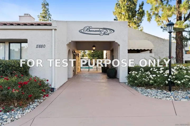 Demo/Test Data 17885 Caminito Pinero Unit 255, San Diego, CA 92128