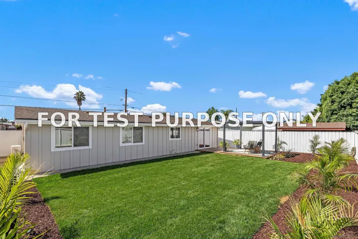 Demo/Test Data 5284 Winthrop St, San Diego, CA 92117