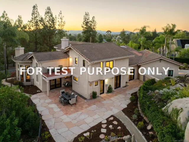 Demo/Test Data 13121 Wild Flower Ln, Poway, CA 92064