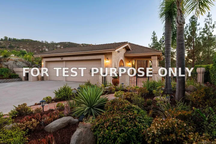 Demo/Test Data 13121 Wild Flower Ln, Poway, CA 92064